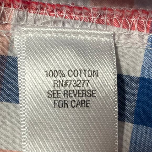 Croft & Barrow Plaid Button Down Short Sleeve Shirt Womens XL 100% Cotton Casual - Picture 8 of 9